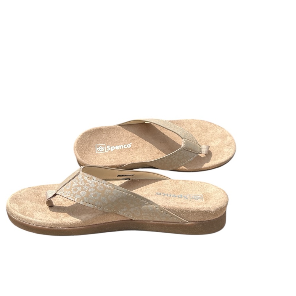 Spenco Orthotic‎ Sandals,  Comfort Cheetah Tan Women's Size 11 - Picture 3 of 6